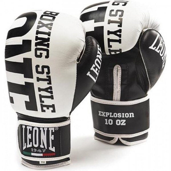 Боксерские перчатки Leone Explosion White 12 ун.