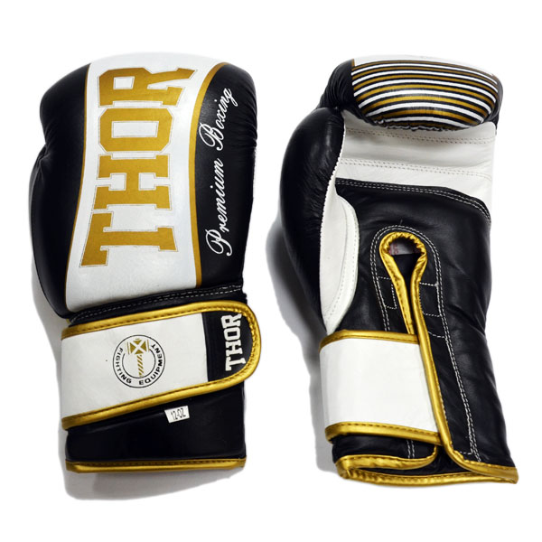 Боксерські рукавички THOR THUNDER (Leather) BLK 10 oz.
