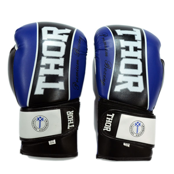 Боксерські рукавички THOR THUNDER (PU) BLUE 14 oz.