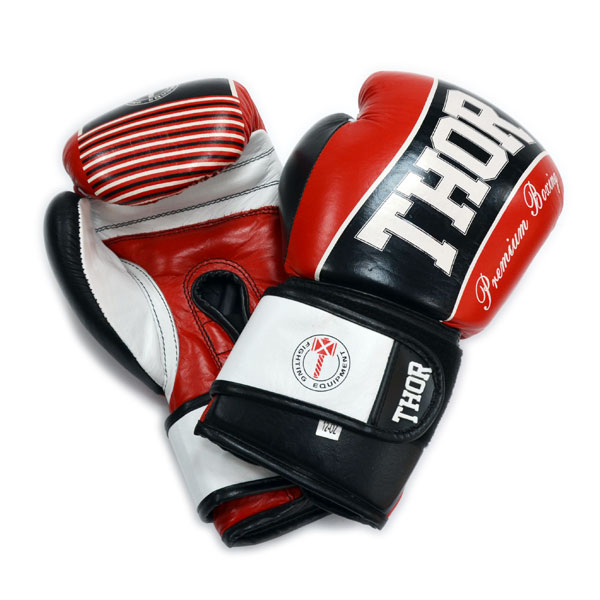 Боксерские перчатки THOR THUNDER (PU) RED 12 oz.