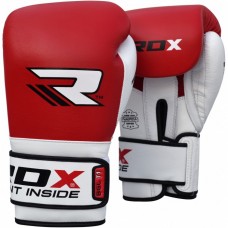 Боксерські рукавички RDX Pro Gel Red 16 ун.