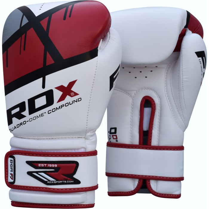 Боксерские перчатки RDX Rex Leather Red 16 ун.