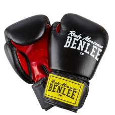 Боксерські рукавички Benlee FIGHTER 16oz / Шкіра / чорно-червоні