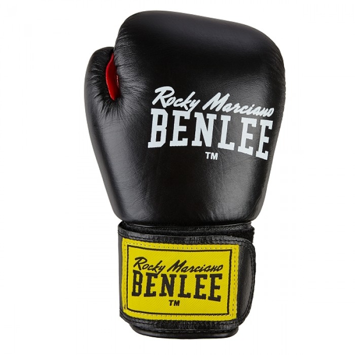 Боксерские перчатки Benlee FIGHTER 16oz /Кожа /черно-красные