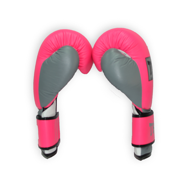 Боксерські рукавички THOR TYPHOON 14oz / PU / рожево-біло-сірі