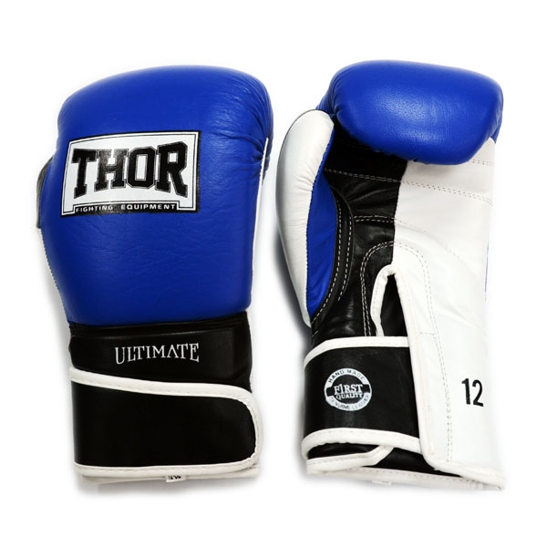 Боксерські рукавички THOR ULTIMATE (PU) B / BL / WH 14 oz.