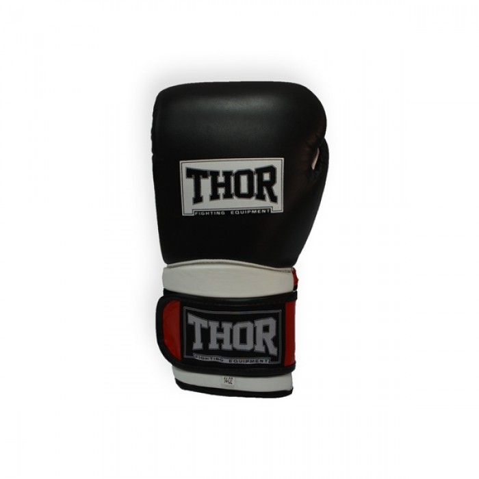 Боксерские перчатки THOR PRO KING 10oz /PU /черно-красно-белые