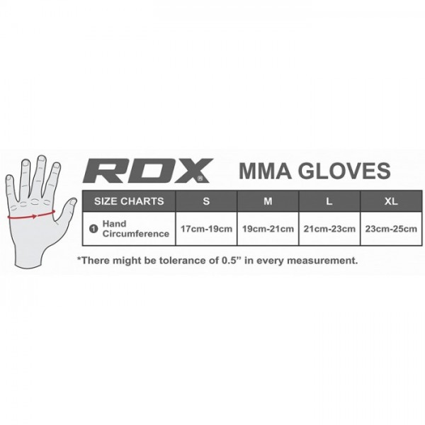 Перчатки ММА RDX Rex Leather Black XL