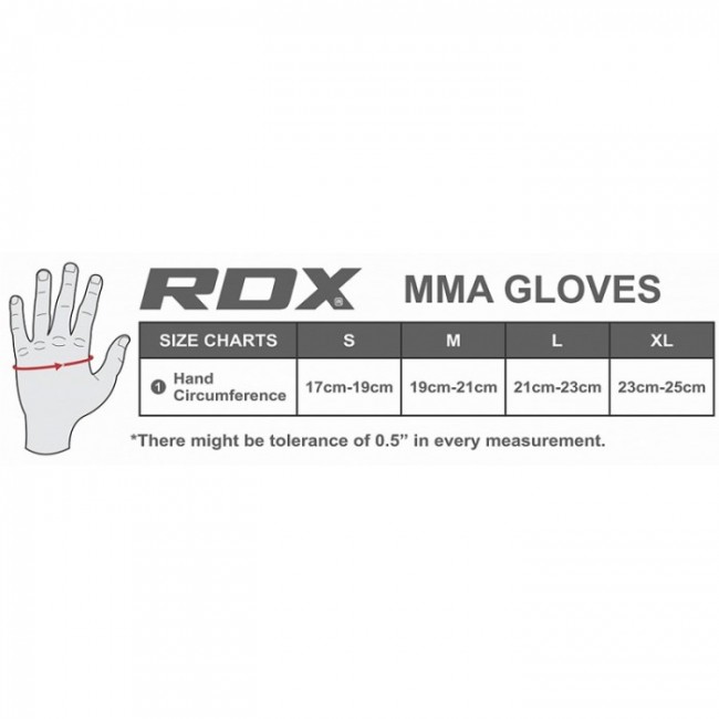 Перчатки ММА RDX Rex Leather Black XL