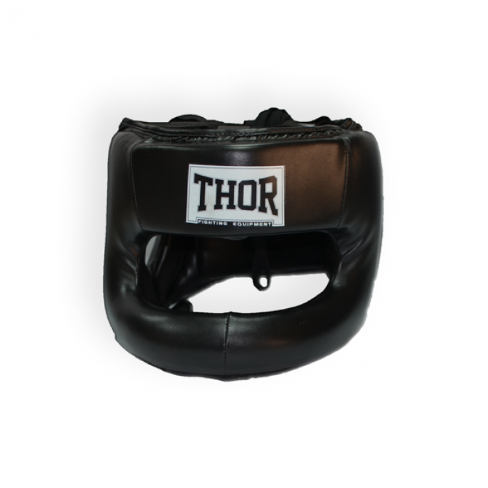 Шлем для бокса THOR NOSE PROTECTION 707 XL /Кожа / черный