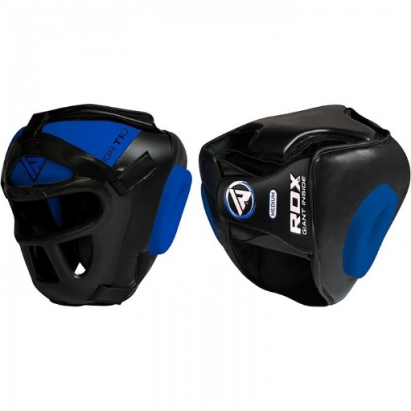 Боксерский шлем тренировочный RDX Guard Blue M