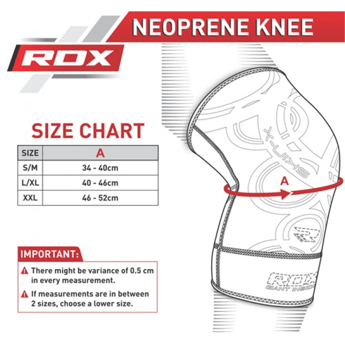 Наколенник спортивний неопреновий RDX S / M