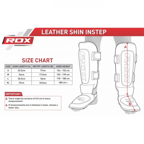 Накладки на ноги, захист гомілки RDX Leather L