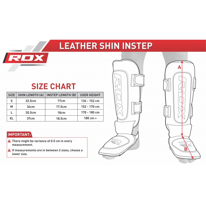 Накладки на ноги, захист гомілки RDX Leather M