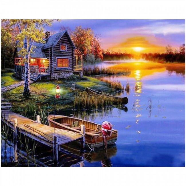 Набір алмазної мозаїки (вишивки) Springos 40 x 30 см DP0022