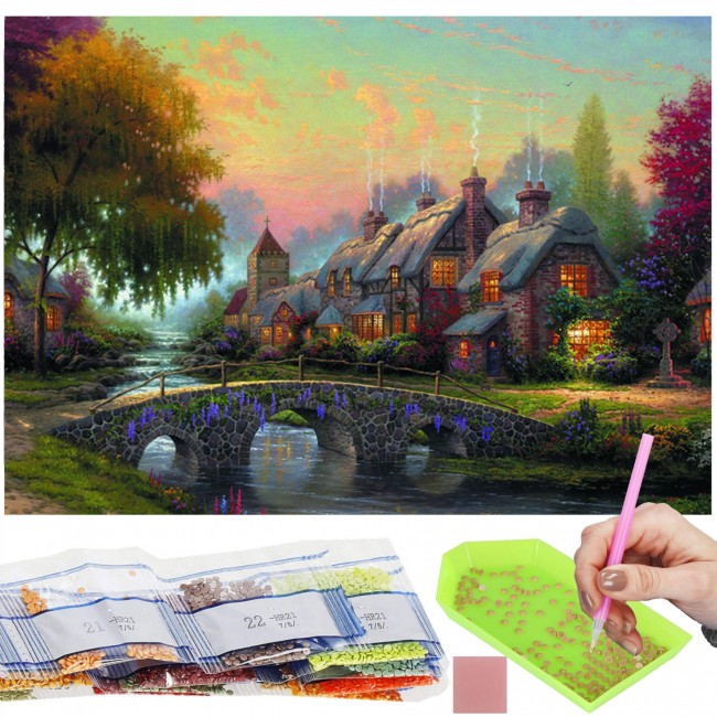 Набір алмазної мозаїки (вишивки) Springos 40 x 30 см DP0013