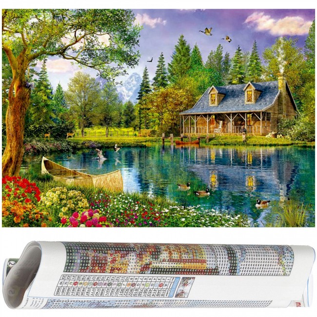 Набор алмазной мозаики (вышивки) Springos 40 x 30 см DP0014 Набор алмазной мозаики (вышивки) Springos 40 x 30 см DP0014
