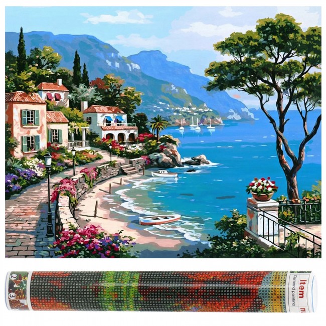 Набір алмазної мозаїки (вишивки) Springos 40 x 30 см DP0015