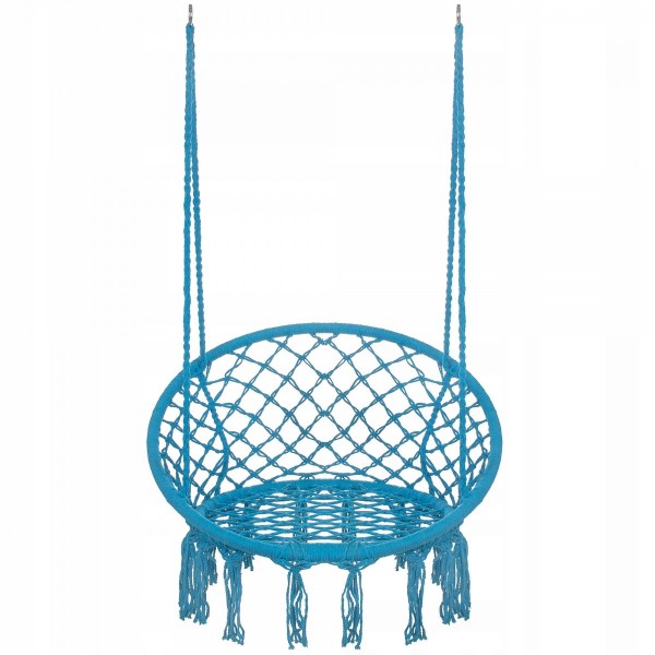 Підвісне крісло-гойдалка (плетене) Springos SPR0025 Blue