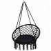 Підвісне крісло-гойдалка (плетене) з подушкою Springos SPR0028 Black