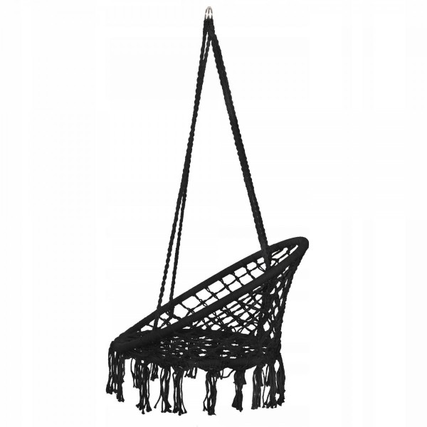 Підвісне крісло-гойдалка (плетене) Springos SPR0022 Black