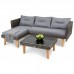 Комплект мебели для сада Imola Темно-серый