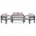 Комплект садовой мебели Brescia 2 Серый/Светло-серый