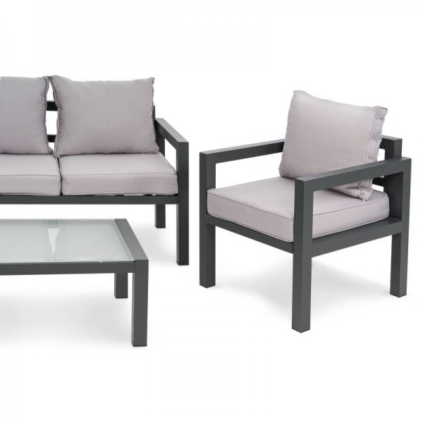 Комплект садовой мебели Brescia 2 Серый/Светло-серый