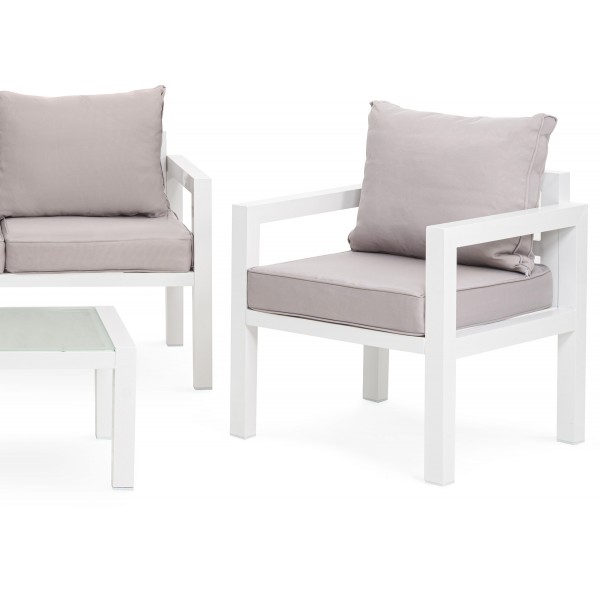 Комплект садовой мебели Brescia 2 Белый/серый