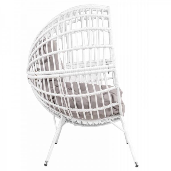 Садове крісло Arancia біло-сірий
