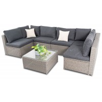 Набор садовой мебели di Volio Torino Серый / Графитовый