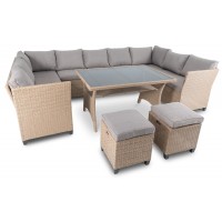 Набір садових меблів di Volio Livorno бежевий / світло-сірий
