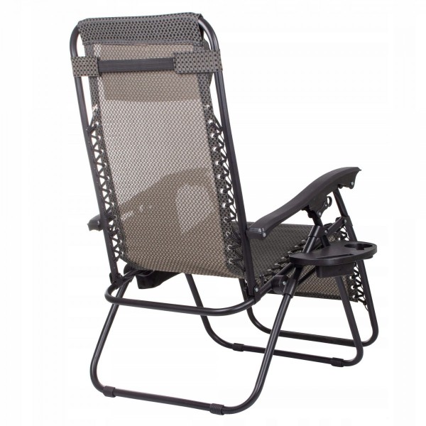 Шезлонг (крісло-лежак) для пляжу, тераси та саду Springos Zero Gravity GC0001