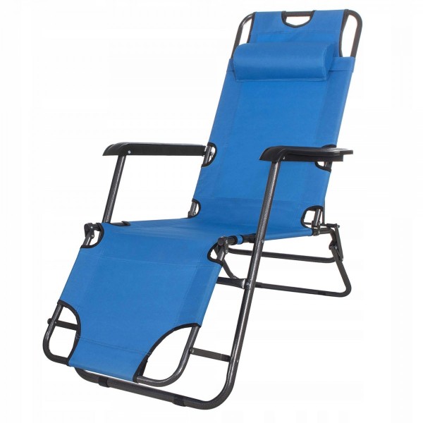 Шезлонг (крісло-лежак) для пляжу, тераси та саду Springos Zero Gravity GC0004