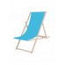 Шезлонг (кресло-лежак) деревянный для пляжа, террасы и сада Springos DC0001 BLUE