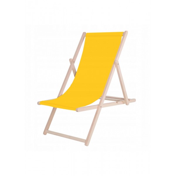 Шезлонг (кресло-лежак) деревянный для пляжа, террасы и сада Springos DC0001 YL