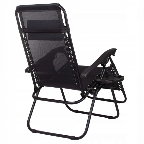 Шезлонг (крісло-лежак) для пляжу, тераси та саду Springos Zero Gravity GC0009