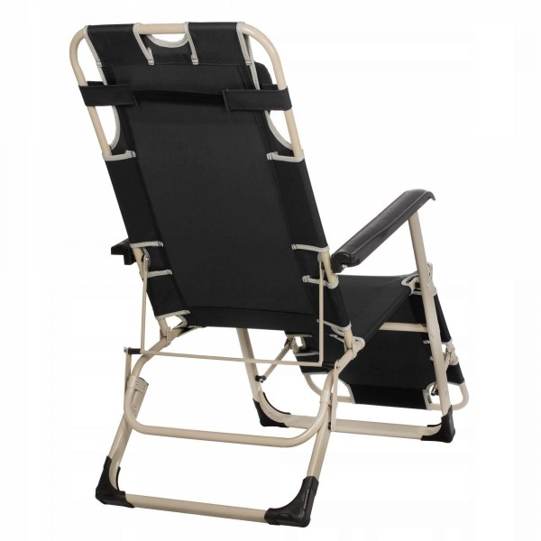Шезлонг (крісло-лежак) для пляжу, тераси та саду Springos Zero Gravity GC0037