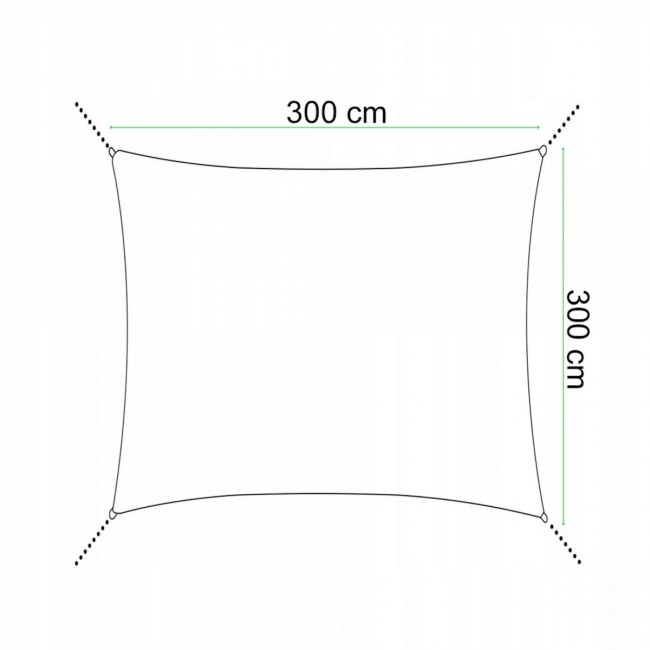 Тент-парус теневой для дома, сада и туризма Springos 3 x 3 м SN1029 Light Grey