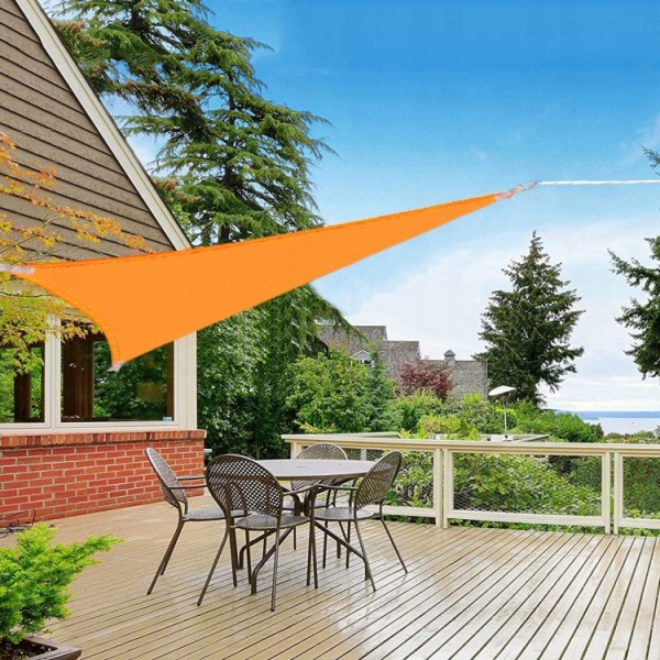 Тент-вітрило тіньової для будинку, саду і туризму Springos 3 x 3 x 3 м SN1019 Orange
