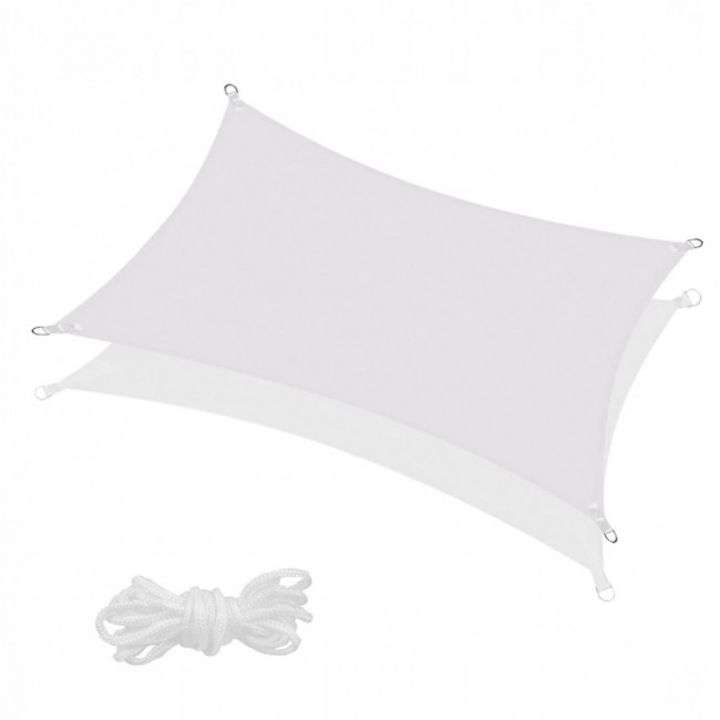 Тент-парус теневой для дома, сада и туризма Springos 4 x 2 м SN1037 Light Grey Тент-парус теневой для дома, сада и туризма Springos 4 x 2 м SN1037 Light Grey