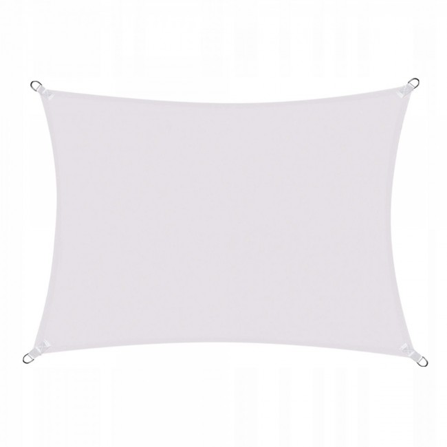 Тент-парус теневой для дома, сада и туризма Springos 4 x 2 м SN1037 Light Grey