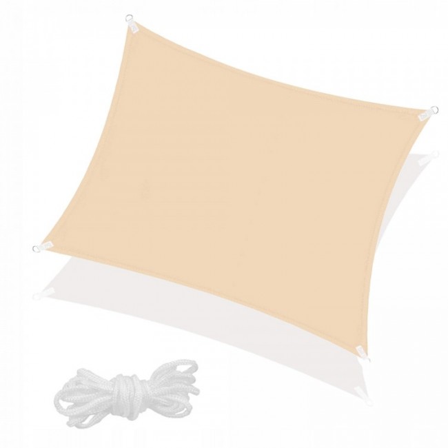 Тент-парус теневой для дома, сада и туризма Springos 3 x 3 м SN1030 Beige Тент-парус теневой для дома, сада и туризма Springos 3 x 3 м SN1030 Beige