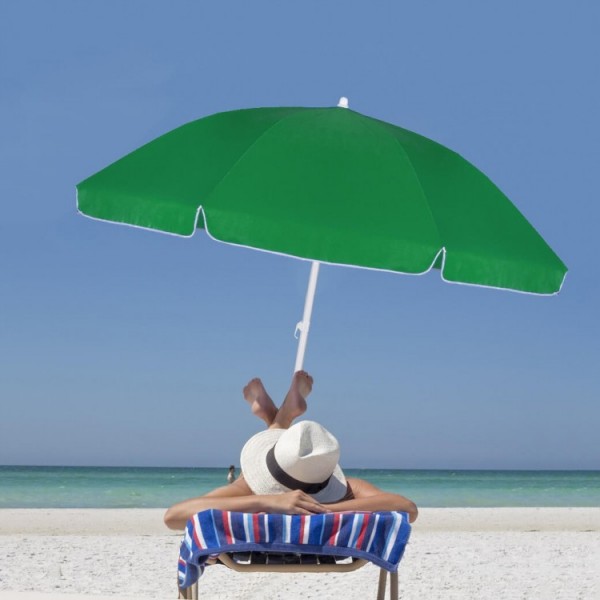 Пляжный зонт усиленный с регулируемой высотой Springos 240 см BU0004