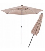 Зонт садовий з LED підсвічуванням (автономна) Springos 300 см GU0006