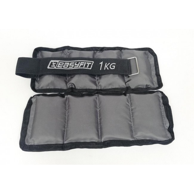 Утяжелители для ног и рук с металлом EasyFit Metal 1 кг (пара)