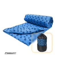 Полотенце для йоги из микрофибры EasyFit Yoga Mat Towel (Синий)