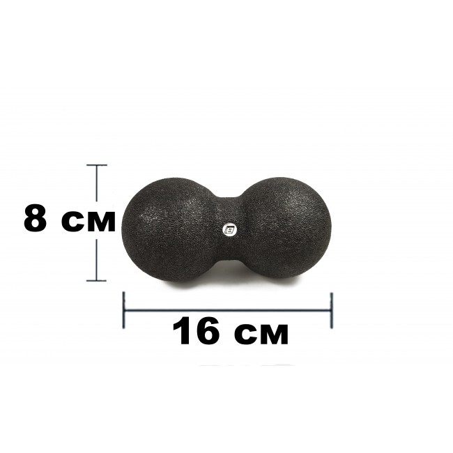 Масажний м'ячик подвійний EasyFit EPP DuoBall 16x8 см Масажний м'ячик подвійний EasyFit EPP DuoBall 16x8 см