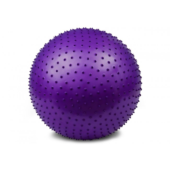 Мяч для фитнеса EasyFit 75 см фиолетовый (фитбол массажный) Мяч для фитнеса EasyFit 75 см фиолетовый (фитбол массажный)