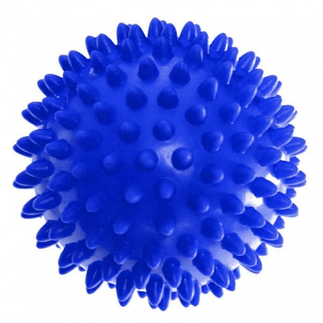 Масажний м'ячик EasyFit PVC 7.5 см жорсткий синій Масажний м'ячик EasyFit PVC 7.5 см жорсткий синій